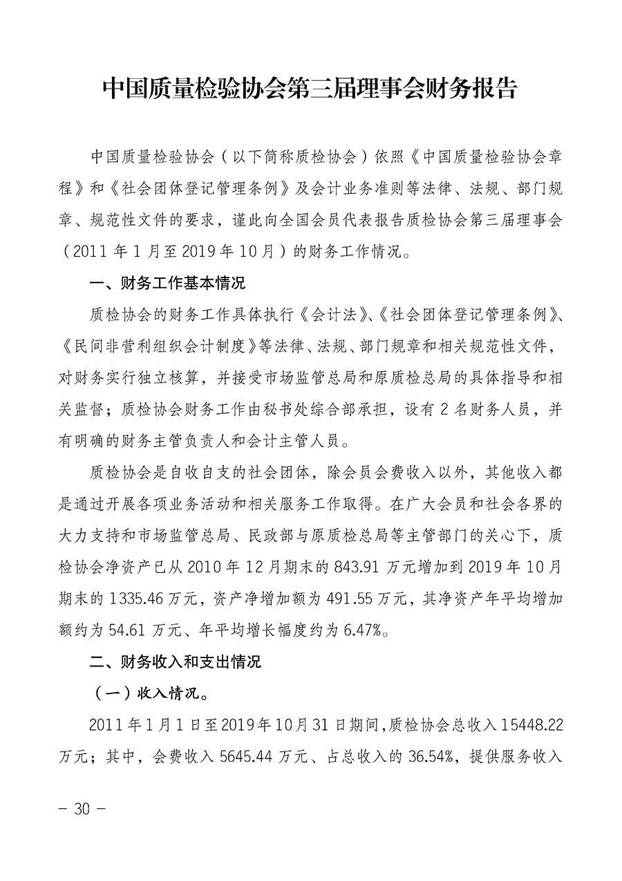 中國質(zhì)量檢驗(yàn)協(xié)會(huì)關(guān)于第四屆第一次會(huì)員代表大會(huì)和第四屆第一次理事會(huì)相關(guān)表決結(jié)果的公告(中檢辦發(fā)〔2020〕1號)