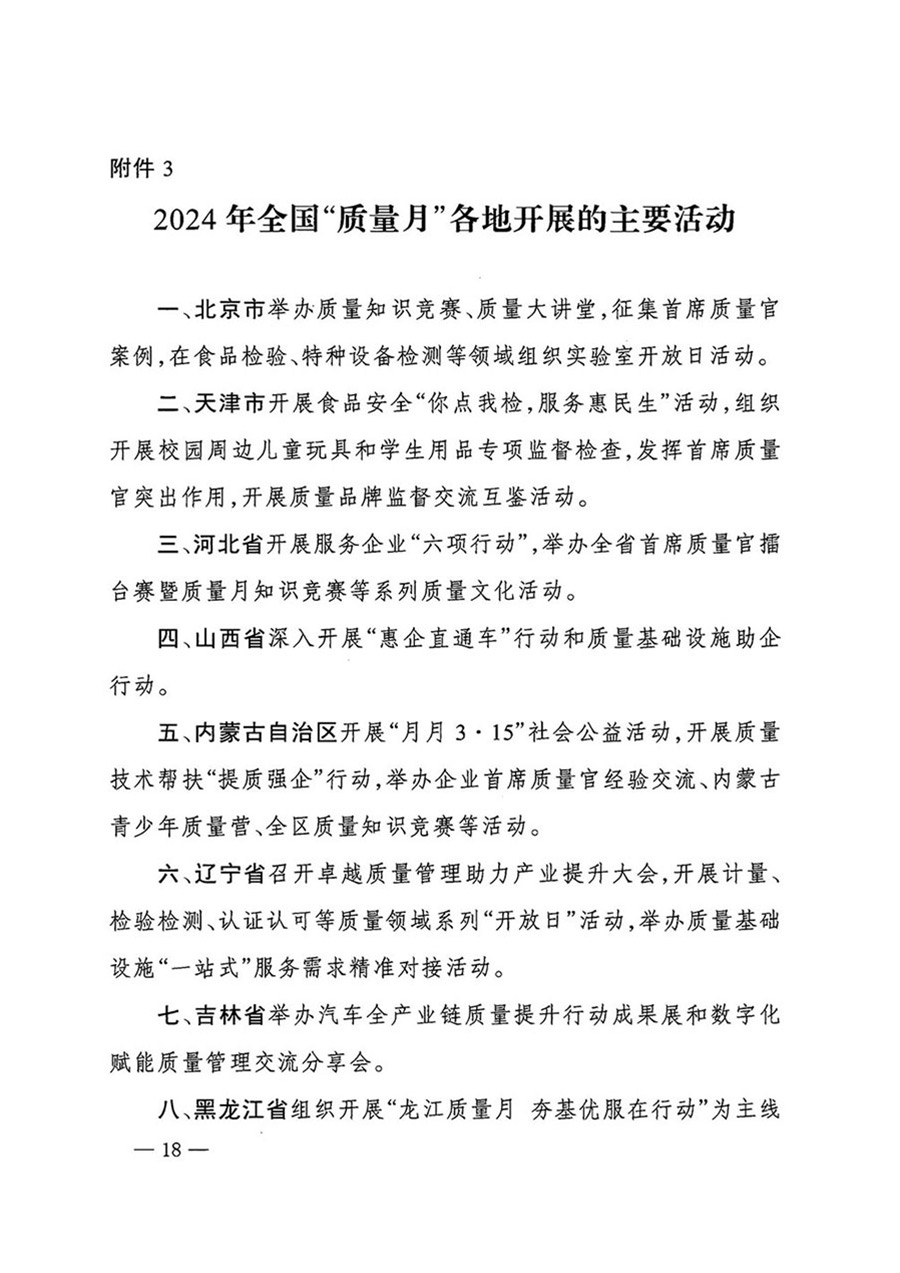 中國質(zhì)量檢驗(yàn)協(xié)會(huì)關(guān)于轉(zhuǎn)發(fā)《關(guān)于開展2024年全國“質(zhì)量月”活動(dòng)的通知》的函(質(zhì)檢協(xié)函〔2024〕116號)