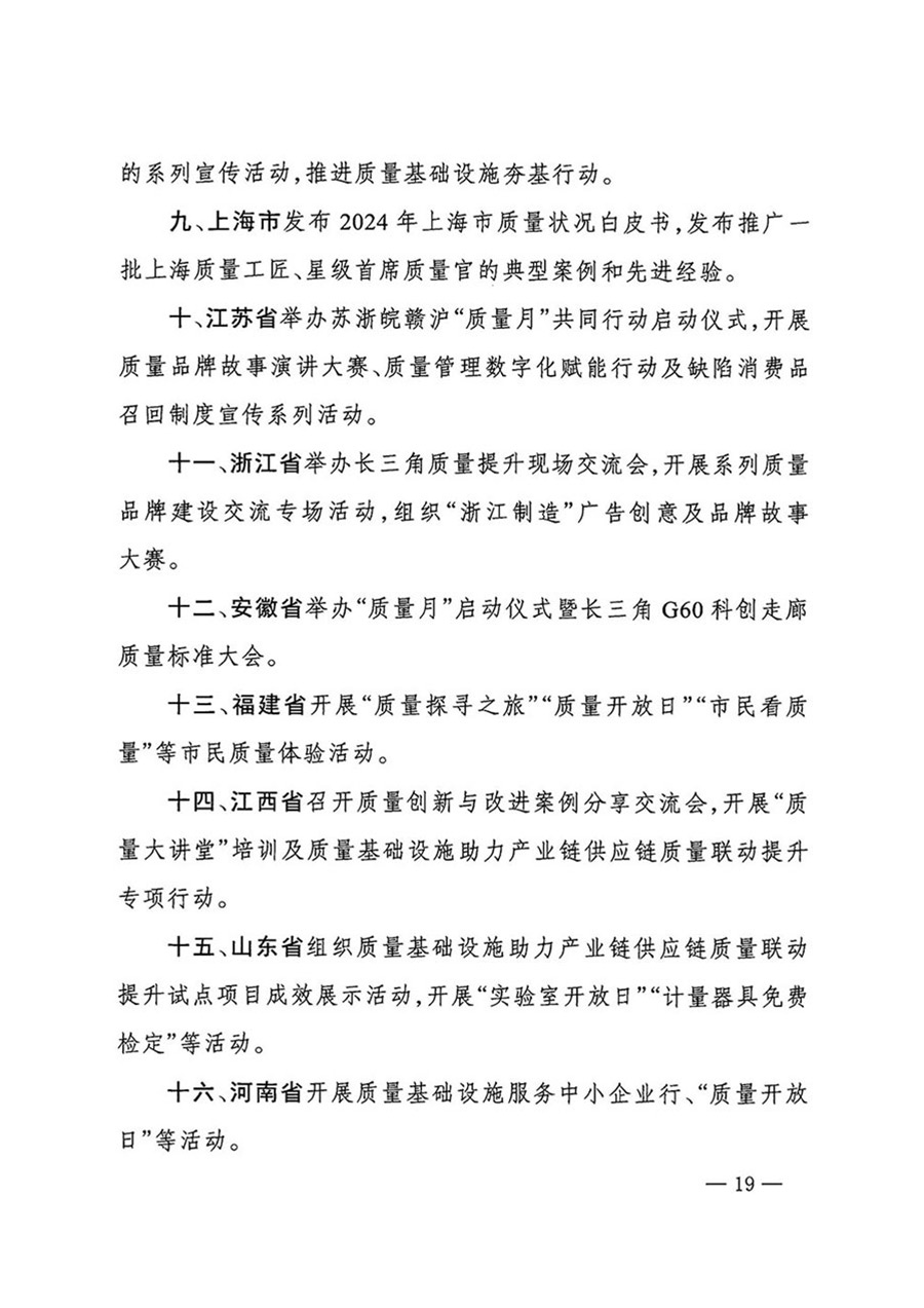 中國質(zhì)量檢驗(yàn)協(xié)會(huì)關(guān)于轉(zhuǎn)發(fā)《關(guān)于開展2024年全國“質(zhì)量月”活動(dòng)的通知》的函(質(zhì)檢協(xié)函〔2024〕116號)